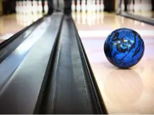 Sanding a bowling ball