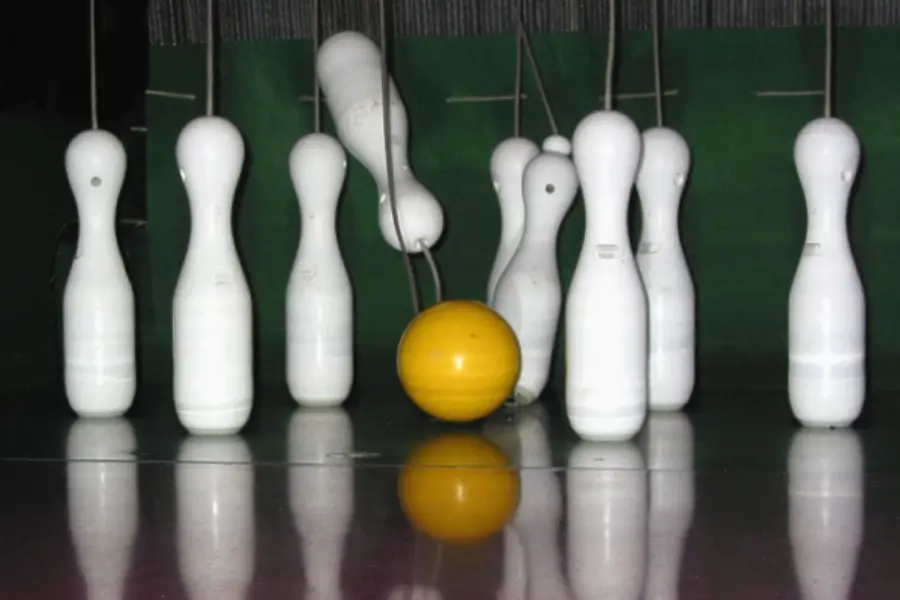 Bowling Pins on Strings Have been Popular in Europe